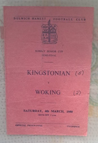 1950 surrey senior cup semi - 1950,