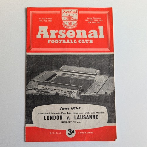 Fairs cup semi final - cup, 1957