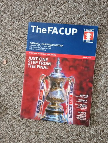 Cup semi final programmes - cup,