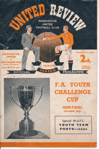 Youth cup semi final 1957 - youth,