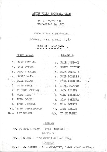 Youth cup semi final - fa,