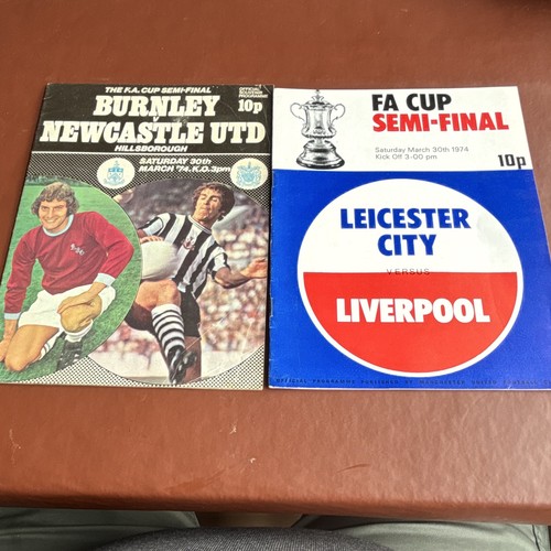 Cup semi final programmes - semi-final,