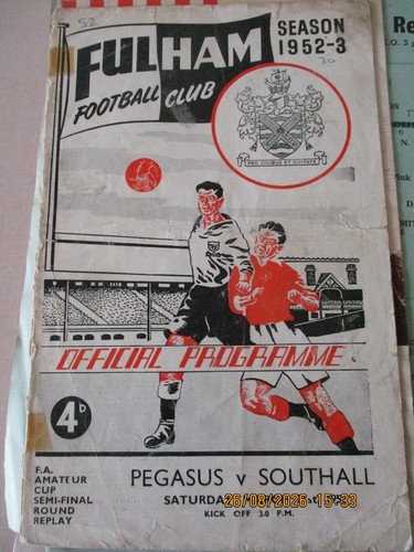 1952 pegasus southall - 1952-53, v