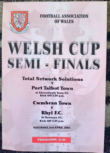 Welsh cup semi - semi, finals