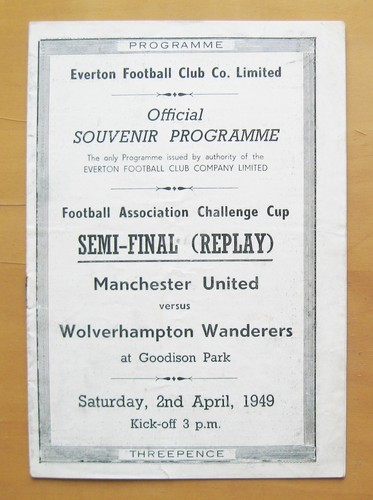 1949 cup semi final replay - cup,