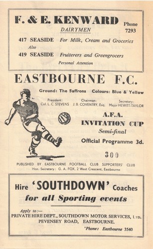 Eastbourne letchworth town - eastbourne, v