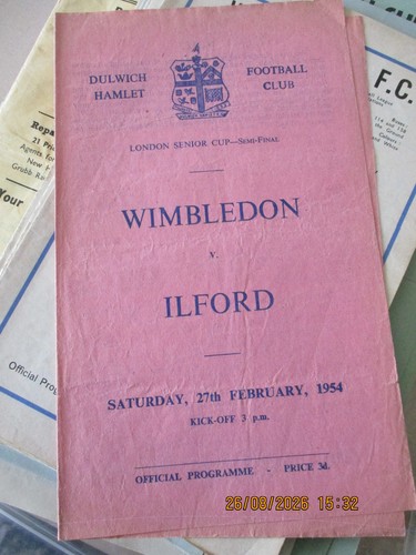 1953 wimbledon ilford - 1953-54, v