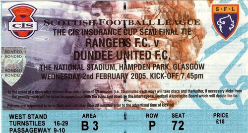 Rangers dundee utd cis cup - rangers,
